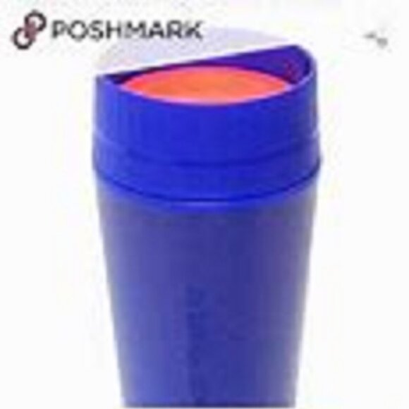 Tupperware 360° Commuter Mug Twist 'N Sip Travel Leakproof Cup 16 oz. Tokyo Blue - Picture 4 of 16